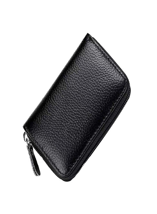 encELade Black Leatherite 11 Slots ATM/Credit/Debit for Men & Women Card Holder Wallet - Image 1